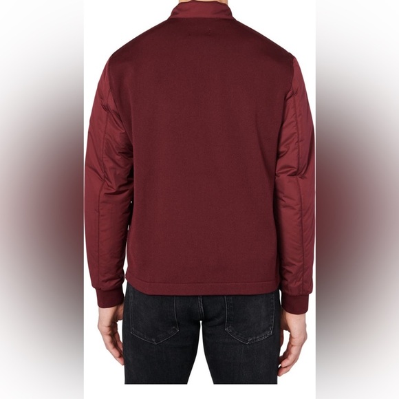 CONSTRUCT Hybrid Bomber burgundy jacket / men size L - Picture 2 of 4